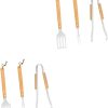 BESPORTBLE 2 Sets Grill Forks BBQ Utensils Kit BBQ Tools Set Outdoor Barbecue Accessories