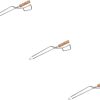 Kebab Stand Barbecue Grill Stand Roasting Sticks BBQ Skewer Rack Grill Vertical Stand for Camping Outdoor Cooking Tool, White 4