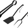 uxcell BBQ Grill Tool Set- 12 in 1 Stainless Steel Barbecue Grilling Accessories with Carrying Case, Includes Spatula, Tongs, Skewers 4