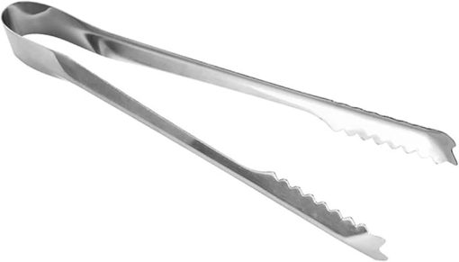 BBQ Tongs, BBQ Food Tongs Barbecue Stainless Steel Kitchen Food Meat Non-Slip Non-Stick Steak Clamp Cooking Tool Toothed Ice Towel Clip Accessories(Medium)