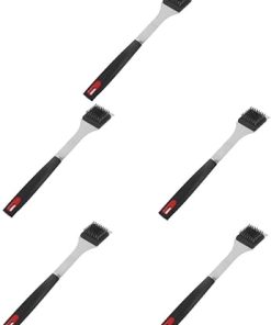 Balacoo 5pcs Grill Rack Cleaner BBQ Accessories Tools BBQ Brush Long Handle Stainless Steel Pp Material for Easy Cleaning