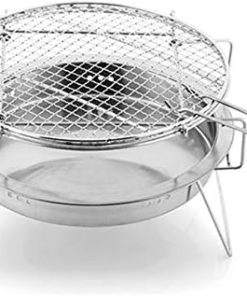 BBQ Grill Outdoor BBQ Grill Stainless Steel BBQ Grill Folding Barbecue Accessories Portable Kitchen Cooking Tools for Outdoor Camping