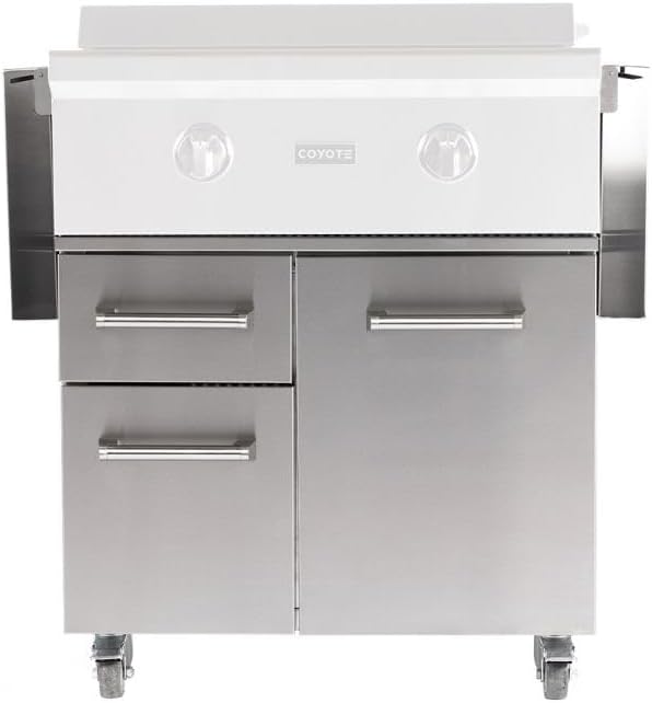Coyote 30″ Grill Cart for Flat Top Grill – C1FTCART Coyote 30" Grill Cart for Flat Top Grill - C1FTCART
