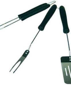 JHUS BBQ Tool Set 3Pc Griddle Accessories Grilling Accessories Grill Brush BBQ Accessories Smoker Grill Kitchen Set Grill Accessories Camping Grill Basting Brush Grill Accessories Grill Set Barb 2