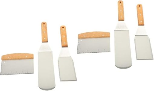 BESPORTBLE 3 Sets Heat Resistant Cooking Spatula Set BBQ Tools Grilling Tools for Kitchen and Barbecue
