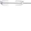 OneGrill Cordless Dual Post Open Fire Rotisserie System- 45 Inch Chrome (Chrome Motor) 4