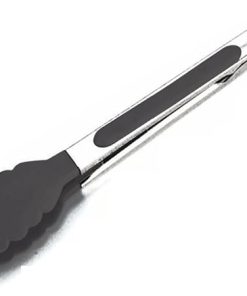 Bag Clips for Food Silicone Food Tong Kitchen Accessories Stainless Steel Kitchen Tongs Silicone Non-Slip Cooking Clip Clamp BBQ Salad Tools Grill