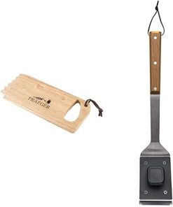 Traeger Grills BAC454 Wooden Scape Grill Scraper, Wood & Pellet Grills BAC537 BBQ Cleaning Brush Accessory
