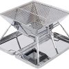 Folding Stainless Steel BBQ Portable Camping s Outdoor Charcoal BBQ Rack Barbecue Accessories for Kitchen Tools 4