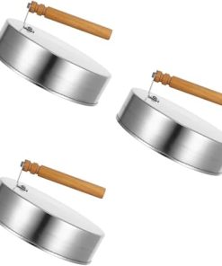 Kisangel 5pcs Cover Portable Pan Lid with Stainless Steel Pot Lid Grilling Tools and Accessories Kit
