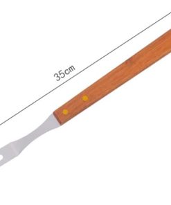 BESPORTBLE 2 Sets Grill Utensils Set Barbecue Tools with Wood Handles Outdoor BBQ Tools 2