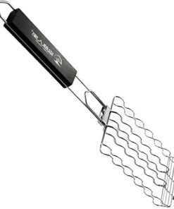 Grill Kit for Outdoor Grill BBQ Mesh Rack Stainless Steel Barbecue Tool Great for Sausage Me