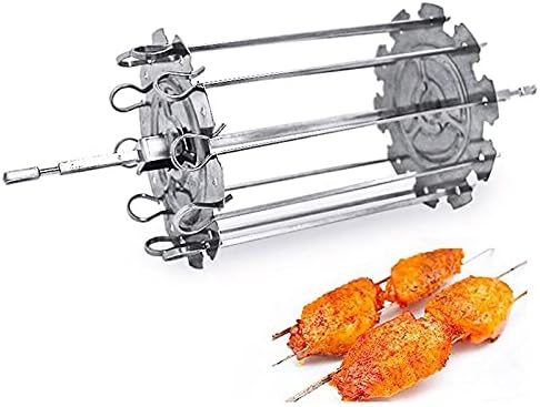 Roaster Barbecue Kebab Maker Meat Brochettes Skewer Machine BBQ Grill Accessories Tools Set (Size : L) (Small) Roaster Barbecue Kebab Maker Meat Brochettes Skewer Machine BBQ Grill Accessories Tools Set (Size : L) (Small)