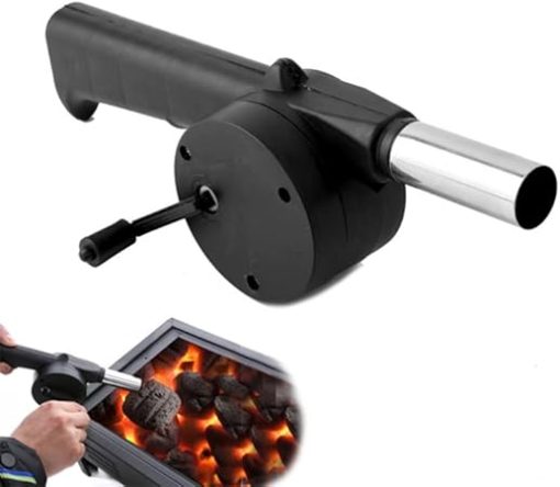 Outdoor Camping Picnic Low Noise Blower Small Hand Fan Manual Blower for BBQ Cooking