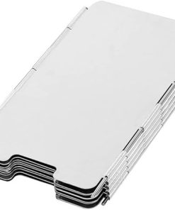 9 Windshield -Light Stainless Steel Plate Hiking Supplies Camping Accessories Outdoor Cooking