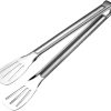 Stainless Steel Grill Net, ，Round Cooling Rack ， Grids Grates Non Stick Grilling Mats Cooking Tools Stainless Steel BBQ Grate Mesh Net Grill Grate Grid BBQ Mat Liner Accessorie BBQ Tool 3
