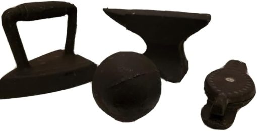 OGUN - Santeria, Guerrero Tools - Set de Hierro, Plancha, Bola, Fuelle & Yunke - Image 2
