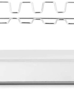 14 Slots Stainless Steel Metal Roaster Stand for Smoker Grill Oven, Dishwasher Safe, BBQ, Picnic 2