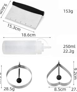 Accessories Sets 13 Pcs Grill Accessories for Camping BBQ Heavy Duty Spatula Scraper Cleaning Kit Cooking Utensils Set Carry Bag Included 2