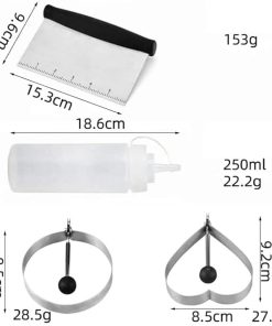 Accessories Sets 13 Pcs Grill Accessories for Camping BBQ Heavy Duty Spatula Scraper Cleaning Kit Cooking Utensils Set Carry Bag Included 2