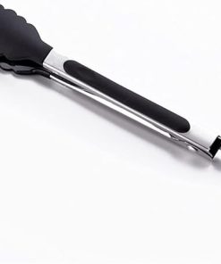 BBQ Silicone Food Tong Stainless Steel Kitchen Tongs Silicone Non-Slip Cooking Clip Clamp BBQ Salad Tools