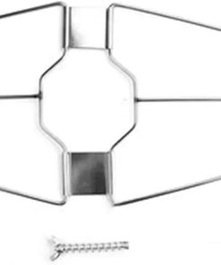 BBQ Stainless Steel Chicken Roast Duck Clip Hook Board Shelf Beer Oven Grill BBQ Barbecue Net Cured Duck Burning Tool BBQ Skewers Accessories(44cm)
