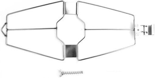 BBQ Stainless Steel Chicken Roast Duck Clip Hook Board Shelf Beer Oven Grill BBQ Barbecue Net Cured Duck Burning Tool BBQ Skewers Accessories(44cm)