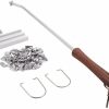 Stainless Steel Grilling Kit, Sturdy and, Hook for Placement, Complete BBQ Grill Tool Set for Camping and Parties 4