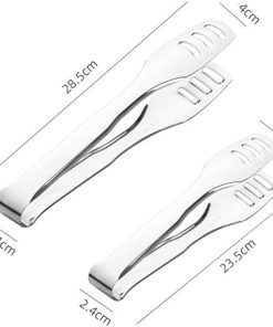 BBQ grill tongs, Grill Clip Stainless Steel Food Clip Fry Steak Bread Grill Clip Household Food Clip 2