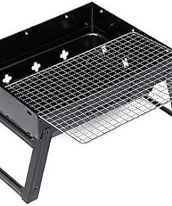 BBQ Grill Outdoor Foldable BBQ Grills Patio Barbecue Charcoal Grill Stove Stainless Steel Outdoor Camping Picnic Barbecue BBQ Accessories Tools
