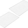 LEVINE Barbeque Grill Outdoor,2pcs BBQ Net Stainless Steel Roasting Rack Grill Outdoor Outdoor Grill Goose Roasting Rack - Grill Net Non Stick Grill Mat Barbecue Mesh Barbecue Accessory BBQ Tool