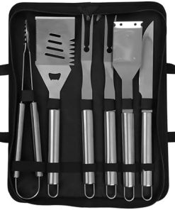 6-Piece Grill Tool Set,Stainless Steel BBQ Accessories & Grill Tools,Storage Bag 2
