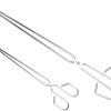 Totority 2Pcs Charcoal Tongs Ergonomic Firewood Clip for Outdoor Grilling Charcoal Burner Household Barbecue Tools