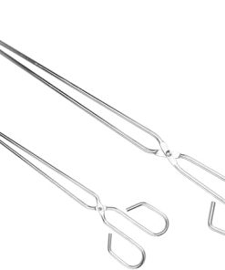 Totority 2Pcs Charcoal Tongs Ergonomic Firewood Clip for Outdoor Grilling Charcoal Burner Household Barbecue Tools