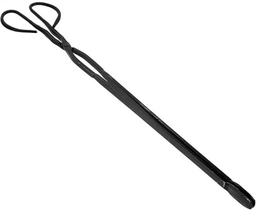 POPETPOP Professional Charcoal Clamp for Camping and Barbecues Durable Iron Fireplace Tong Practical Bbq Accessory for Outdoor Gatherings and Family Picnics Random Style