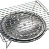 Durable Outdoor Grill Cart with Wheels, Ample Storage for BBQ, Kitchen Dining Table in Grey 3