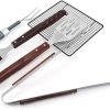 100pcs Reusable Flat Stainless Steel Barbecue Skewers Needle Stick for Outdoor Camping Picnic Tools with Storage Box Grill Accessories,Gripper 3