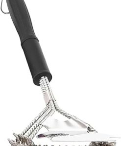 BESPORTBLE 2 Pcs Outdoor Grill Tools Set Small Brush Wire Bristles for BBQ Cleaning Easy to Use