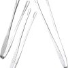 5sets Stainless Steel Meat Tongs for Cooking Steak Frying Clip Grill Tongs Outdoor Grill Accessory 3pcs*5
