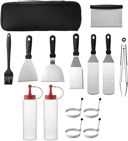 14Pcs BBQ Grill Tools Set Heavy Duty Stainless Steel Grilling Accessories Kit for Smoker, Camping, Kitchen, Professional BBQ Gift Set 14Pcs BBQ Grill Tools Set Heavy Duty Stainless Steel Grilling Accessories Kit for Smoker, Camping, Kitchen, Professional BBQ Gift Set