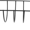 Rib Rack Non Stick Coated Chicken Steak Roasting Stand Barbecue Tool Beef Ribs Grill for Outdoor Cooking Camping Picnic Made of Food Grade Iron Material Size 11.5 x 19.5 x 35cm