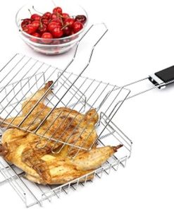 Grills Stainless Steel Titanium Barbecue Outdoor Net Picnic Kitchen Barbecue Accessories Kitchen Tool with Handle 2