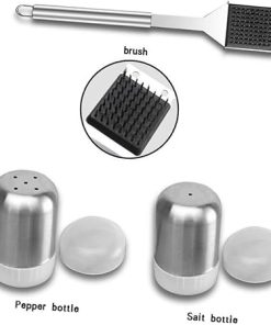 BESPORTBLE Essential Grill Accessories 20pc Stainless Steel BBQ Tool Set Compact Storage Bag for Camping Outdoor Cooking 2