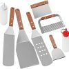 BBQ Grilling Accessories Grill Tools Set,6 PCS Stainless Steel Grilling Kit with Storage Case for Camping,Barbecue Utensil, Perfect Grill Gifts for Men 4