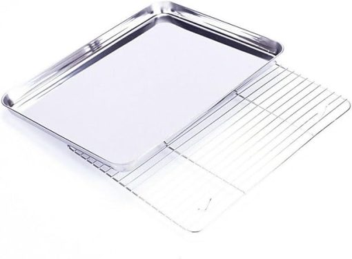 Outdoor Grill Accessory Set Drain Pan Baking Tray Non-Stick Surface for BBQ