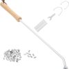 Barbecue mesh clip,Grilled Fish Clip Barbecue Fish Clip Net Clip Stainless Steel Appliances Tool Splint Accessories 4
