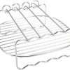 Outdoor Grill Cart with Ample Storage, Durable Metal Construction, and Smooth Rolling Wheels for BBQs and Gatherings, Grey 3