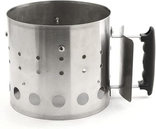 Charcoal Chimney Starter Set Fireplace Accessories Lighter Cubes BBQ Heat Resistant Gloves Blower BBQ Tools