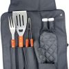 JSEIAJB 27 Piece Apron Grill Set Apron Storage Bag Barbecue Tool Set 4