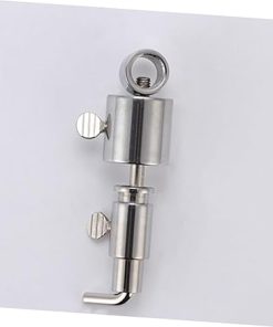Balacoo 5 Sets Balanced Rotisserie Spit Rotisserie Rack Stainless Steel Stop Universal Grill Accessory Set 2